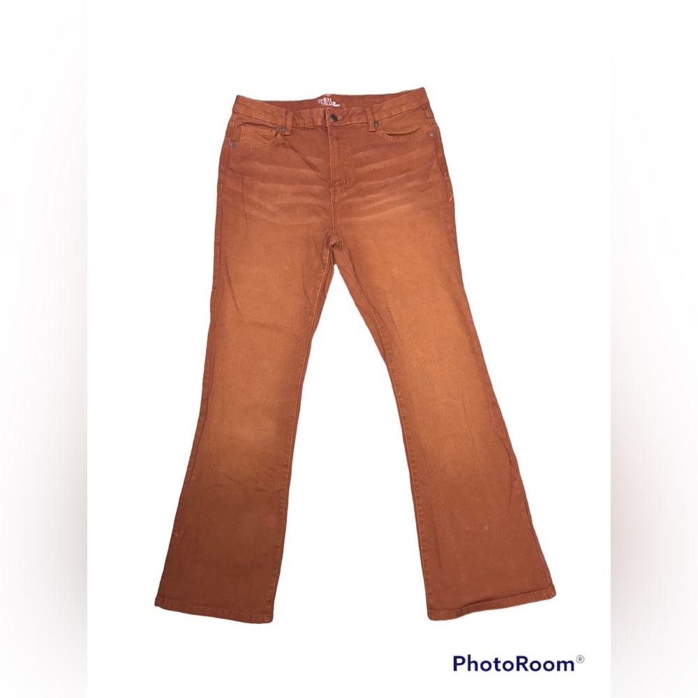Brown/red boot cut pants- time and tru